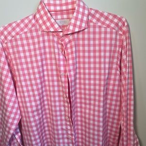 Salmon Colored Eton slim fit Button down